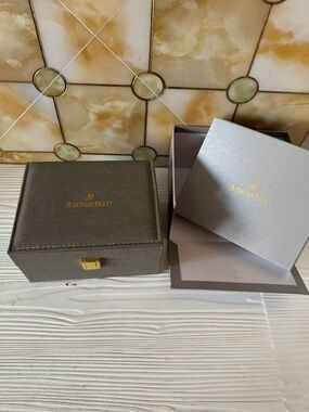 Audemars Piguet Gray and Gold Travel Watch Box